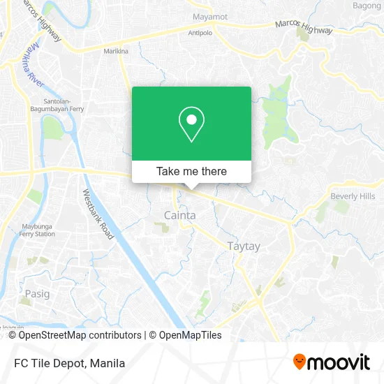 FC Tile Depot map
