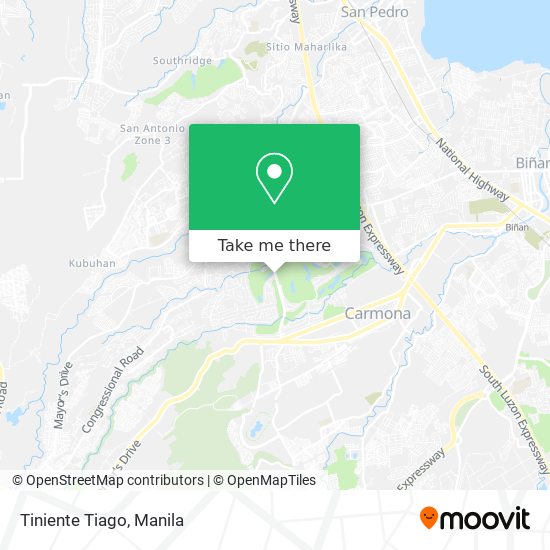 Tiniente Tiago map