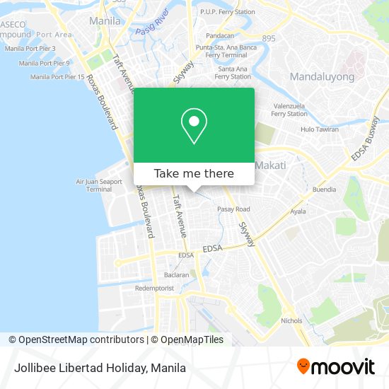 Jollibee Libertad Holiday map