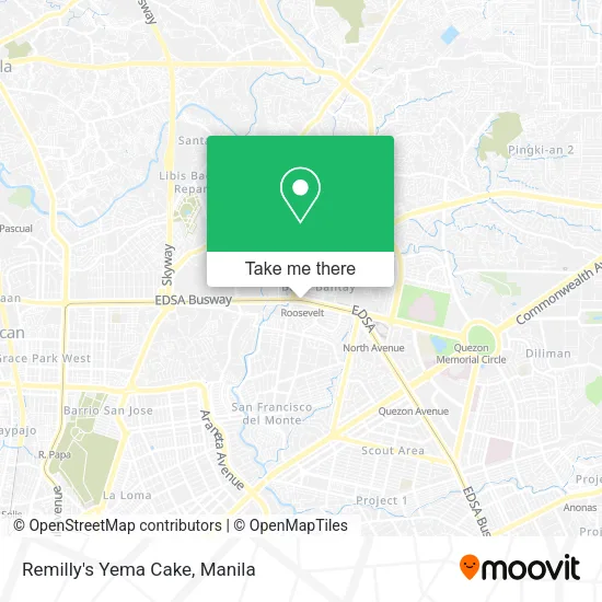 Remilly's Yema Cake map