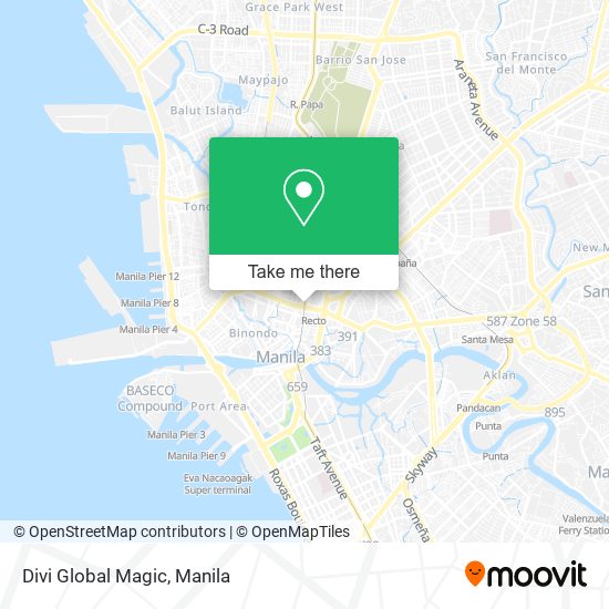 Divi Global Magic map