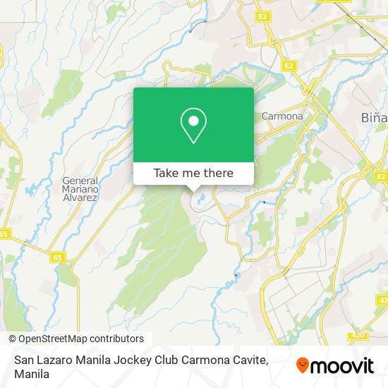 San Lazaro Manila Jockey Club Carmona Cavite map