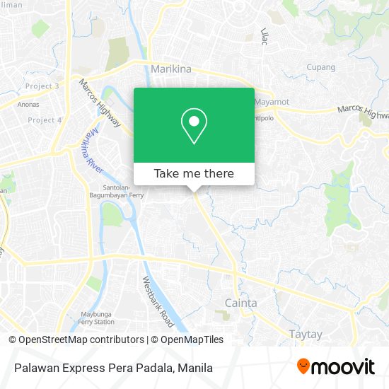 Palawan Express Pera Padala map