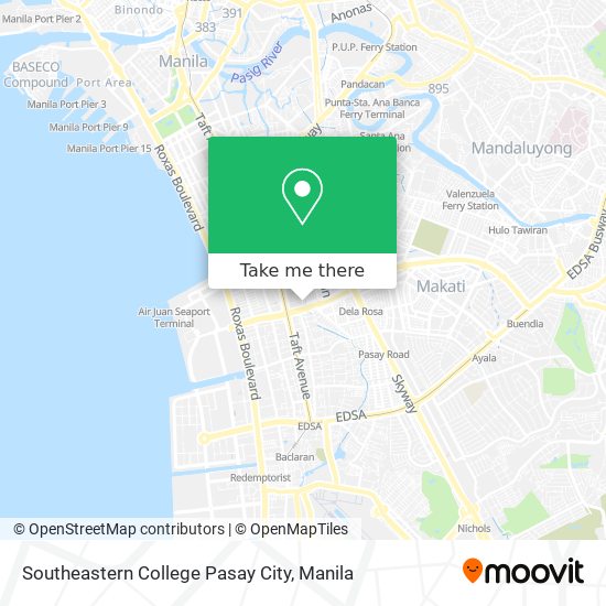 Southeastern College Pasay City map