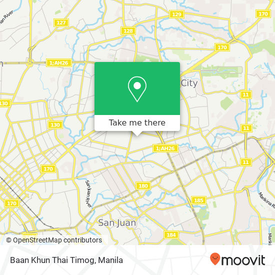 Baan Khun Thai Timog map