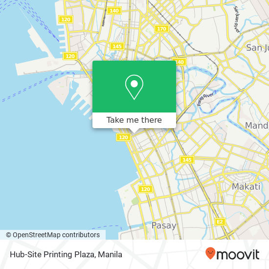 Hub-Site Printing Plaza map