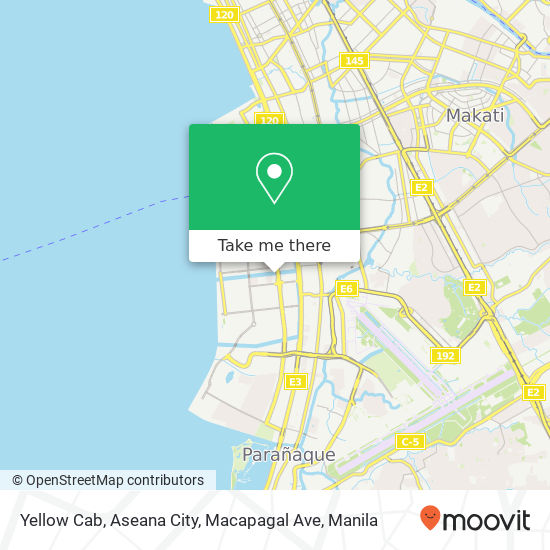 Yellow Cab, Aseana City, Macapagal Ave map
