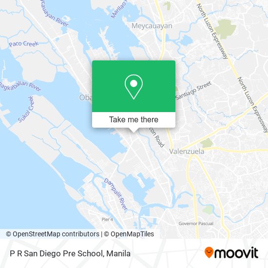 P R San Diego Pre School map