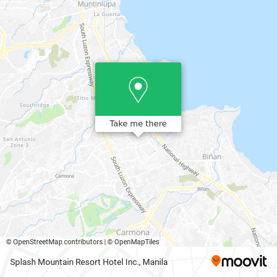 Splash Mountain Resort Hotel Inc. map