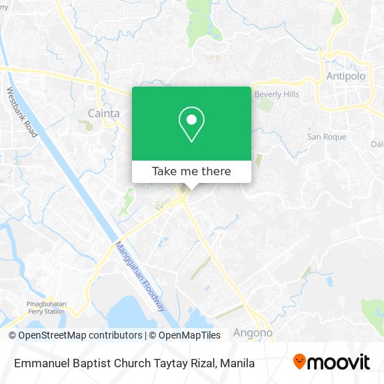 Emmanuel Baptist Church Taytay Rizal map
