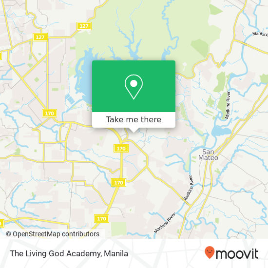 The Living God Academy map