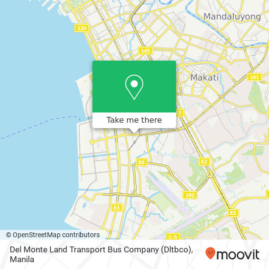 Del Monte Land Transport Bus Company (Dltbco) map