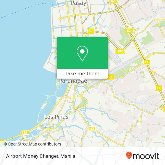 Airport Money Changer map