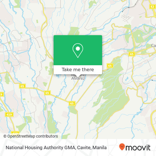 National Housing Authority GMA, Cavite map