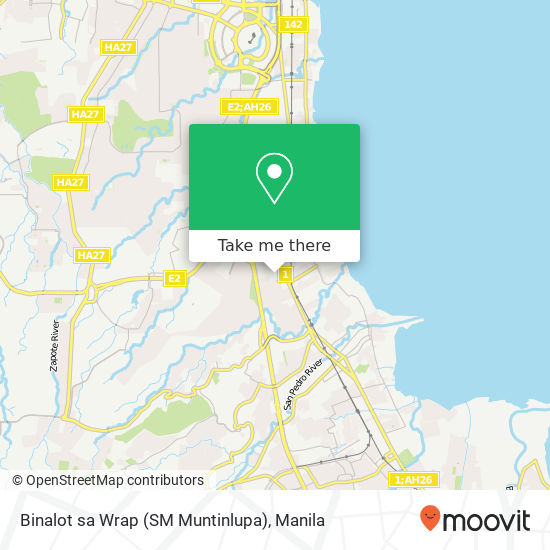 Binalot sa Wrap (SM Muntinlupa) map
