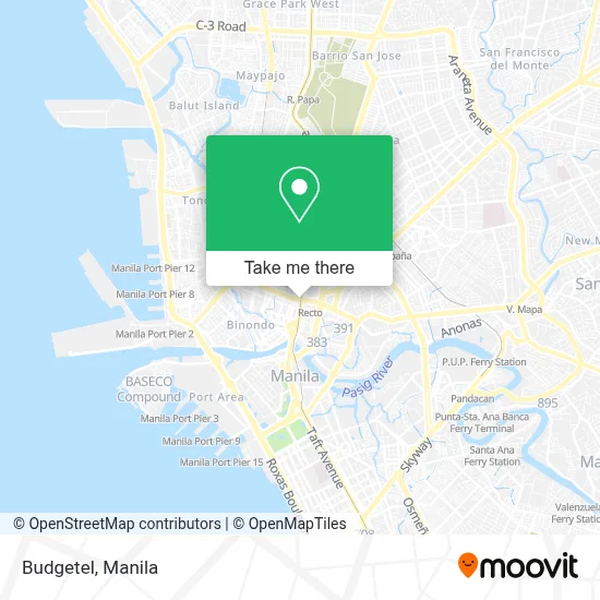Budgetel map