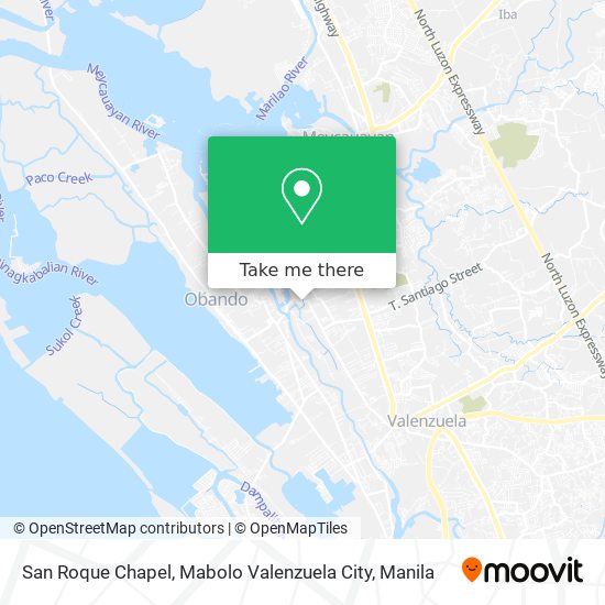 San Roque Chapel, Mabolo Valenzuela City map