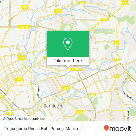 Tuguegarao Pancit Batil Patung map