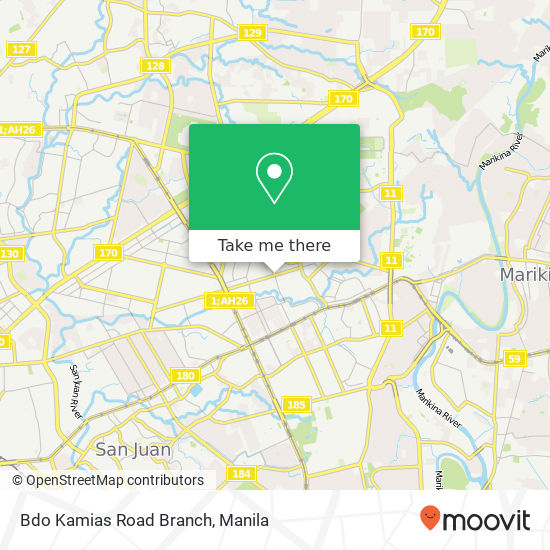 Bdo Kamias Road Branch map