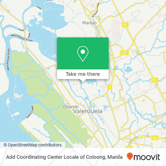 Add Coordinating Center Locale of Coloong map