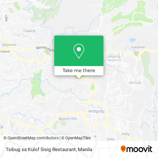 Tsibug sa Kulof Sisig Restaurant map
