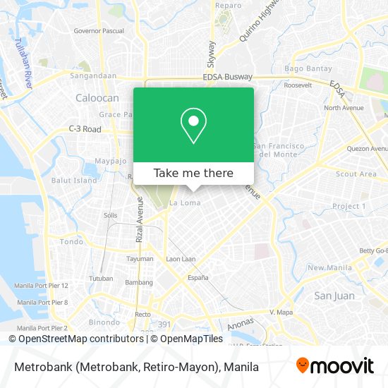 Metrobank (Metrobank, Retiro-Mayon) map