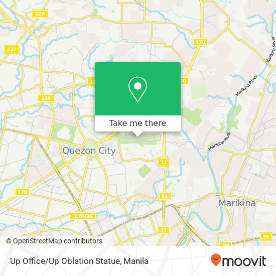 Up Office/Up Oblation Statue map