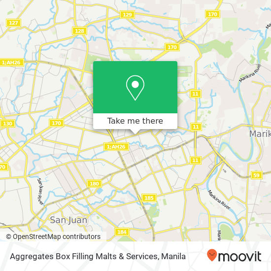 Aggregates Box Filling Malts & Services map