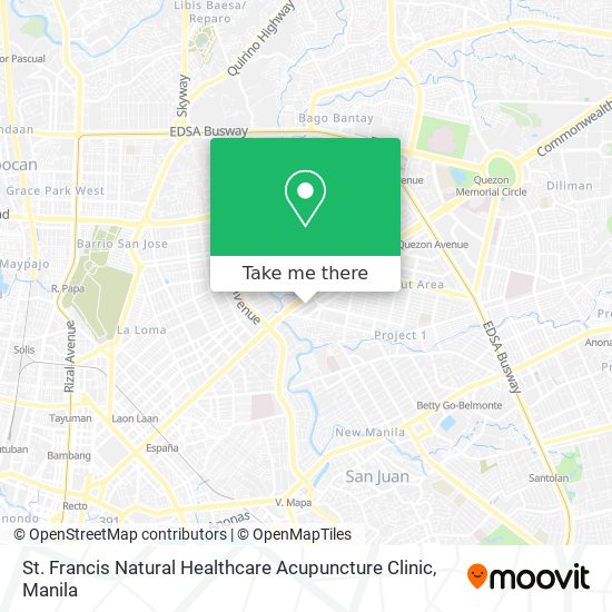 St. Francis Natural Healthcare Acupuncture Clinic map