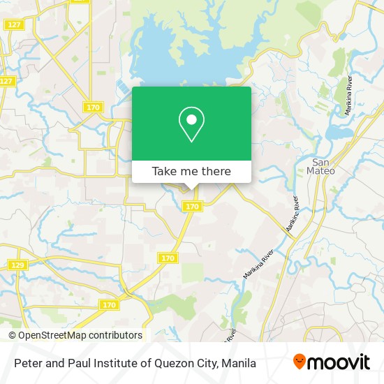 Peter and Paul Institute of Quezon City map