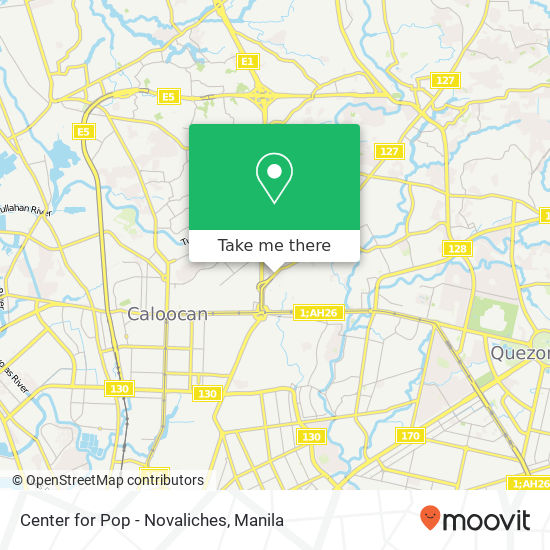 Center for Pop - Novaliches map