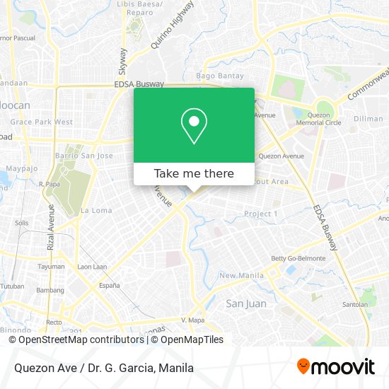 Quezon Ave / Dr. G. Garcia map