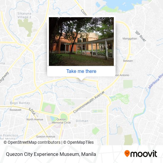 Quezon City Experience Museum map