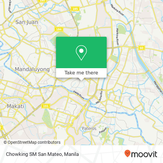 Chowking SM San Mateo map