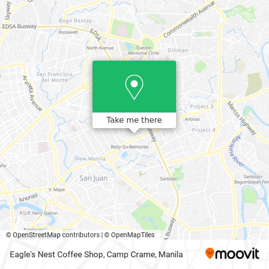 Eagle's Nest Coffee Shop, Camp Crame map
