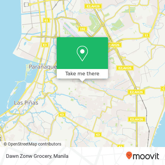 Dawn Zonw Grocery map