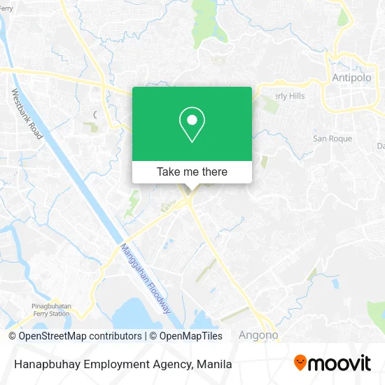 Hanapbuhay Employment Agency map