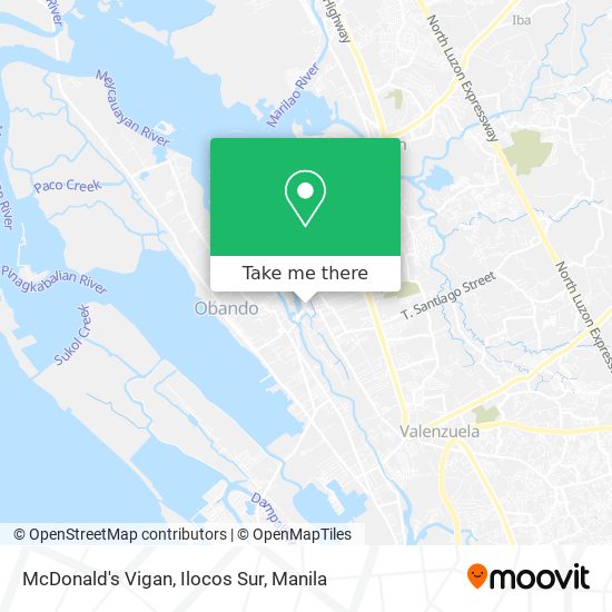 McDonald's Vigan, Ilocos Sur map