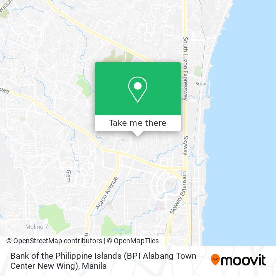 Bank of the Philippine Islands (BPI Alabang Town Center New Wing) map