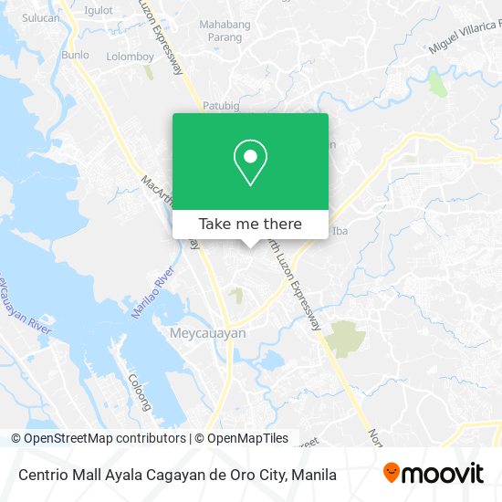 Centrio Mall Ayala Cagayan de Oro City map