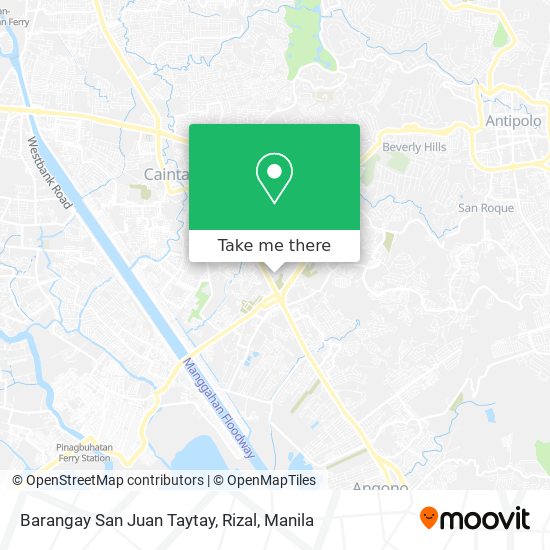 Barangay San Juan Taytay, Rizal map