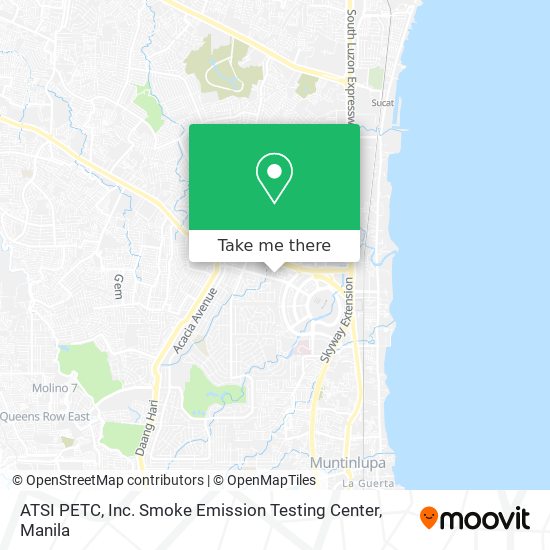 ATSI PETC, Inc. Smoke Emission Testing Center map