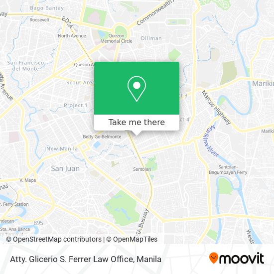 Atty. Glicerio S. Ferrer Law Office map