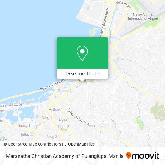 Maranatha Christian Academy of Pulanglupa map