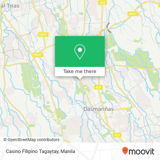 Casino Filipino Tagaytay map