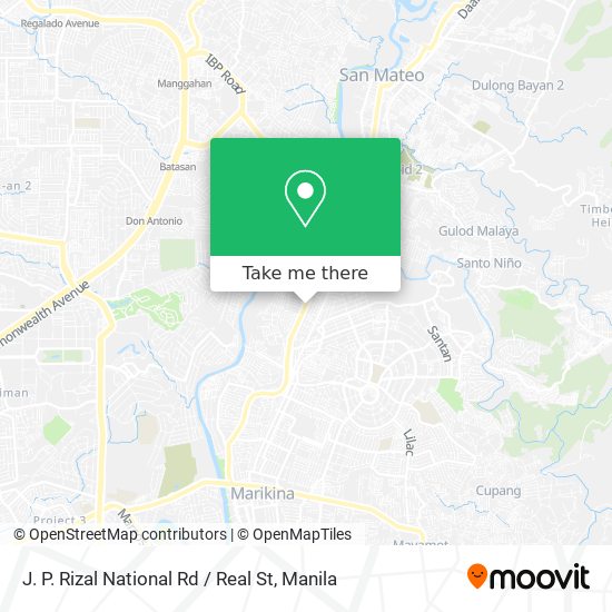 J. P. Rizal National Rd / Real St map