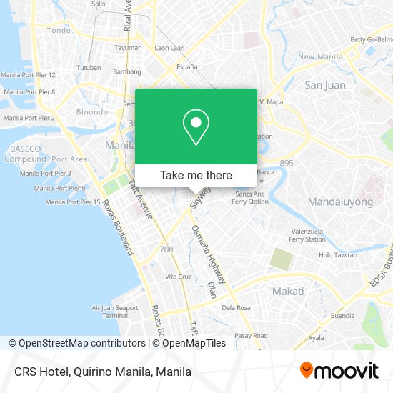 CRS Hotel, Quirino Manila map