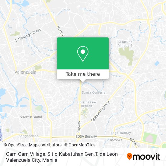 Cam-Cam Village, Sitio Kabatuhan Gen.T. de Leon Valenzuela City map