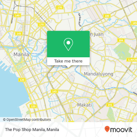 The Pop Shop Manila map
