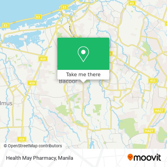 Health May Pharmacy map